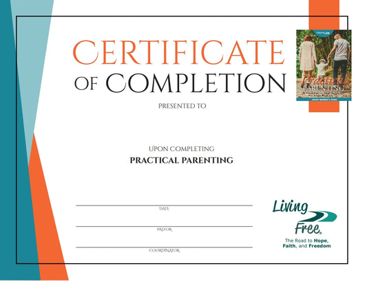 Practical Parenting of Certificate of Completion