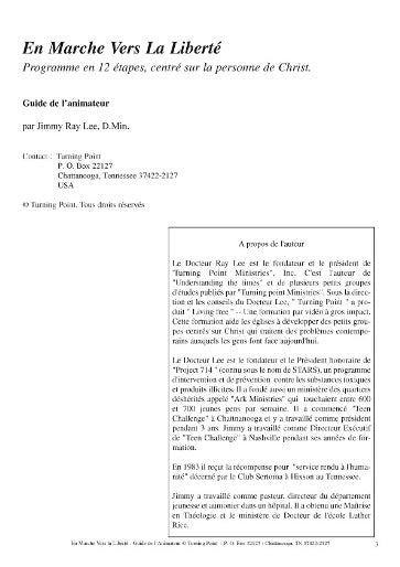 French Stepping Into Freedom Group Member's Guide Download