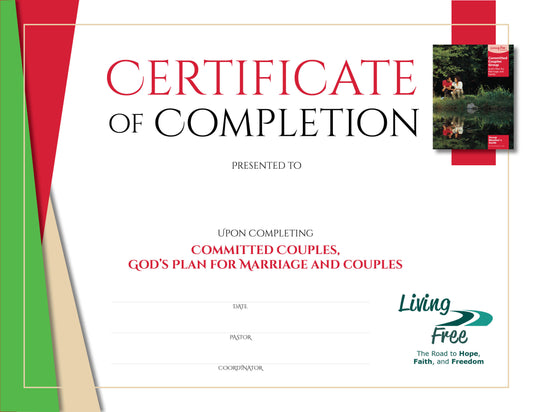 Committed Couples Certificate of Completion