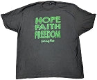 Black With Green - Hope-Faith-Freedom T-shirt