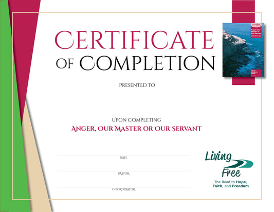 Anger: Certificate