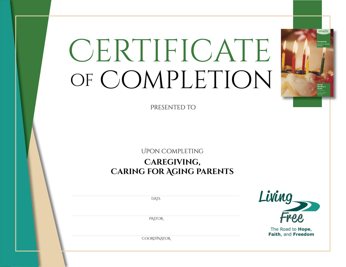 Caregiving: Caring for Aging Parents Certificate of Completion