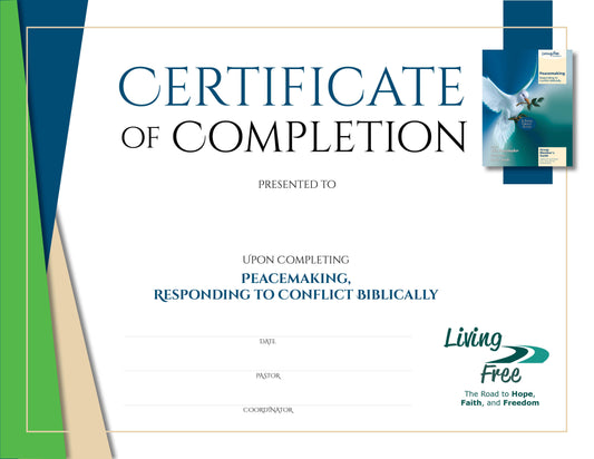 Peacemaking Certificate of Completion