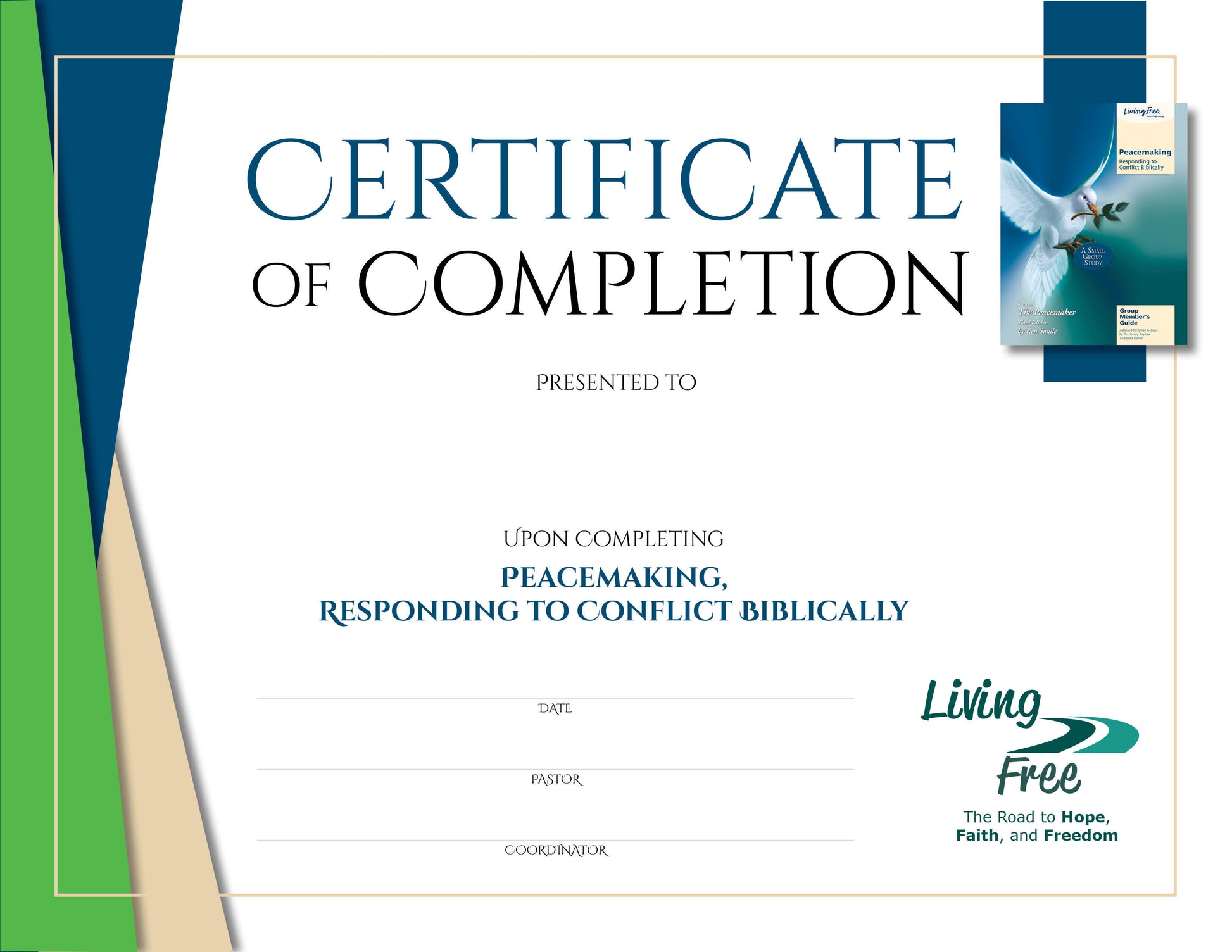 Peacemaking Digital Certificate Living Free Peacemaking digital certificate living free