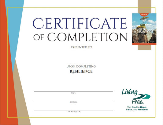 Resilience Certificate of Completion