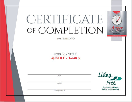 Anger Dynamics: Certificate