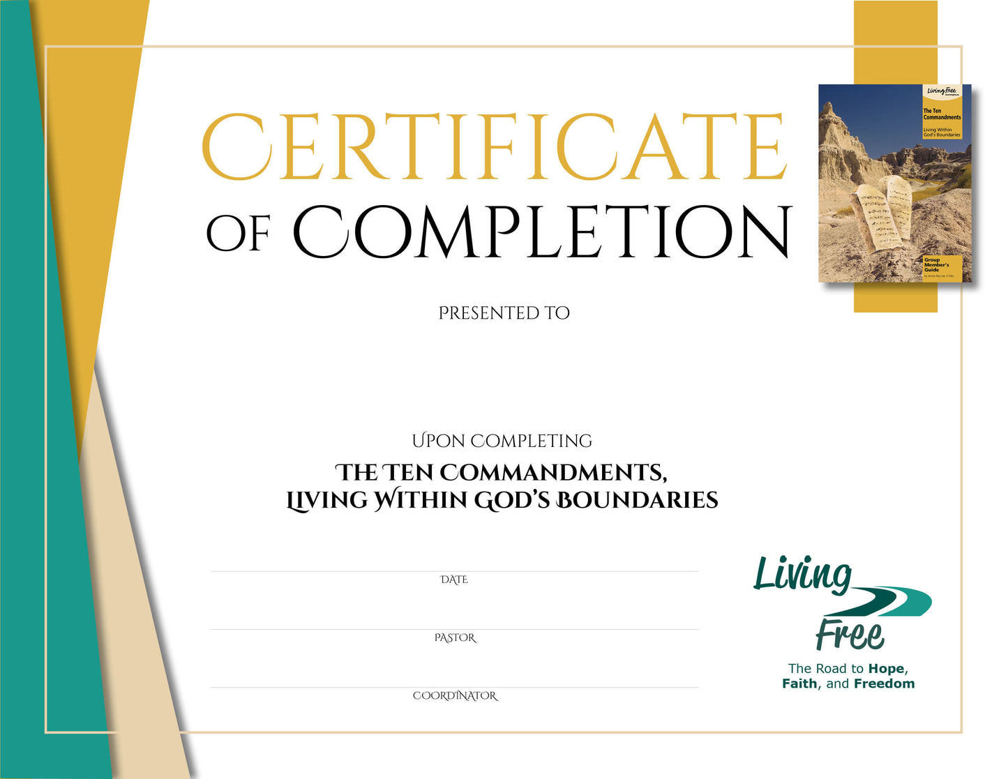 Ten Commandments Digital Certificate