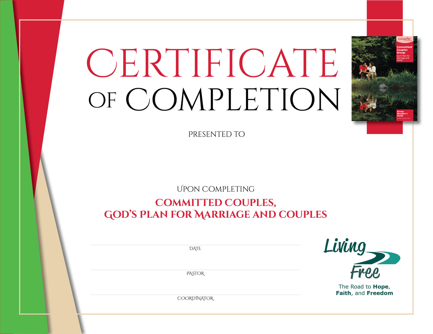 Committed Couples Digital Certificate
