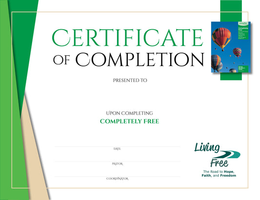 Completely Free Certificate of Completion